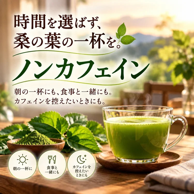 【基本送料無料】有機桑抹茶 - 粉末 100g 5個パック